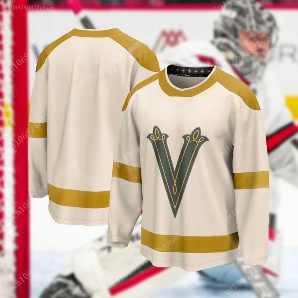 American Hockey Långärmad T-shirt Jersey Herr Dam Tröja Hockey Sweatshirt New York Colorado Boston Florida Carolina Winnipe Vegas XL
