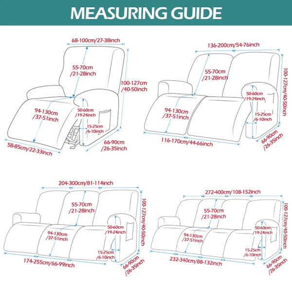 Fåtölj Cover Halkfri massage Lazy Boy cover All inclusive solstol Enkelsitsig soffa Soffa Slipcover Cover Waterproof-G 2 Seat