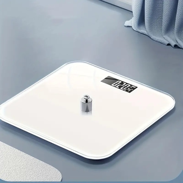 1pc Ivory White Body Weight Scale, Household High-precision Body Weight Scale, Small Intelligent Body Sensing Body Weight Scale