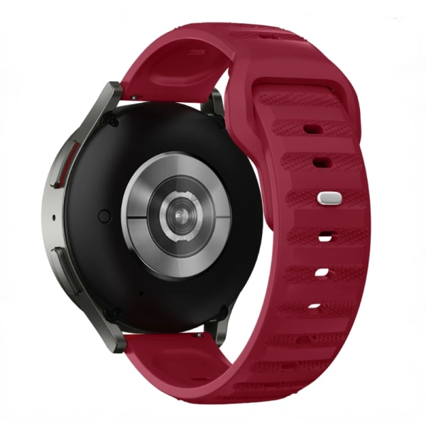 22 mm 20 mm silikonband för Huawei Watch 4/3/GT3-2 Pro Amazfit GTR 4/GTS 4 Mjukt andningsbälte Samsung Galaxy Watch 6/5/4 rem Wine red For 22mm