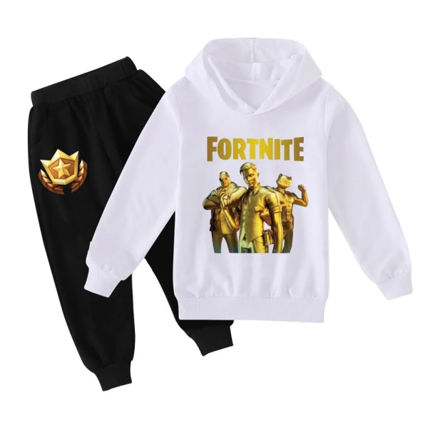 Battle Royale Kläder Kostym Barn Pullover Luvtröja Träningsoverall Spel Anime Pojkar Tjej Kläder Höst Barn Luvtröjor Byxor Kostym Clear 110cm