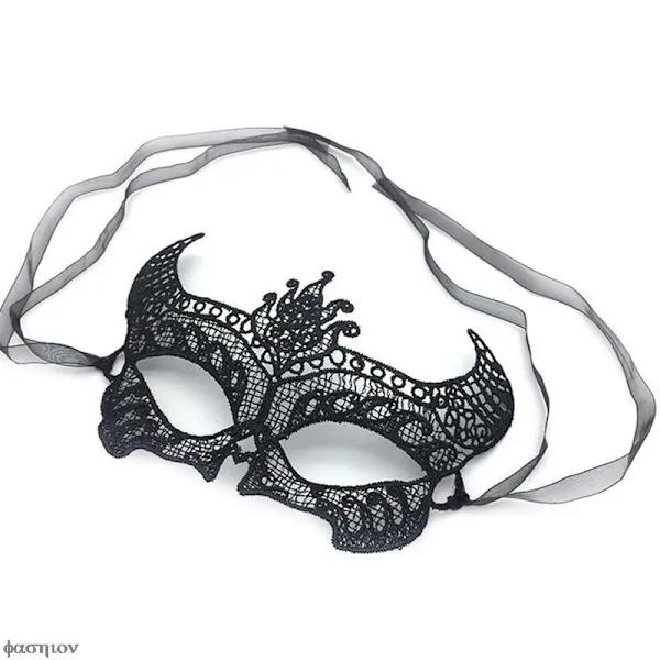 Halloween Mask Sexiga Spets Velvet Material Mask Party Kostym Masquerade Mask Unisex Halloween Gåvor Black Eye Mase Cosplay- Name FAC2287XHL