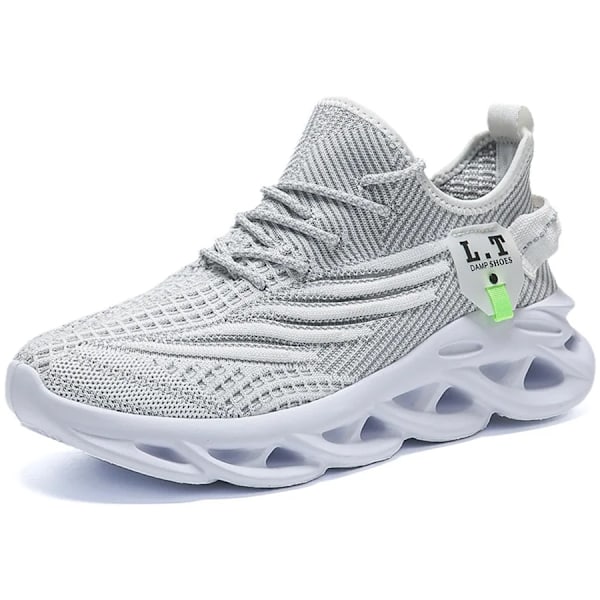 Vanmie Mesh Sneakers Sko Mænd Sommer Åndbar Sport Løbesko Til Mænd Blød Letvægt Mand Casual Sneaker Sommeren GRAY 39