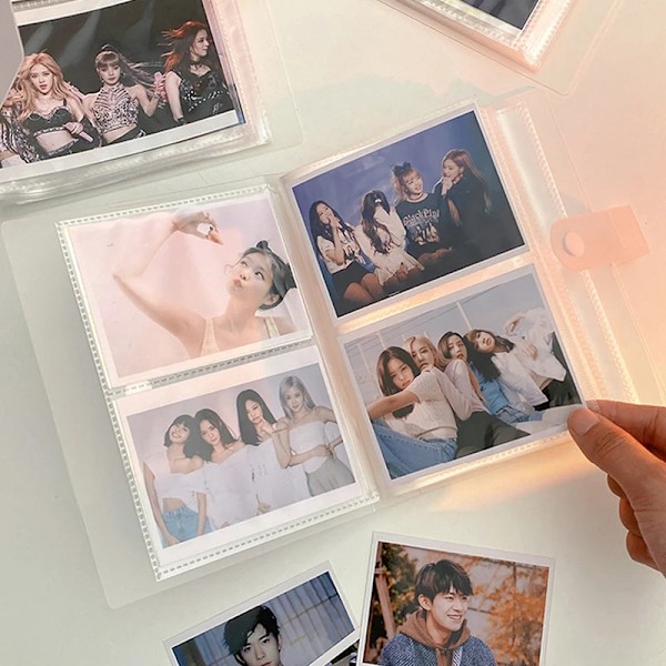 24-240 Slots Kpop Photocard Holder Transparent PVC Fotoalbum Idol Star Game Card Collect Book Fotobeskyttere фотоальбом S1 3inch photo