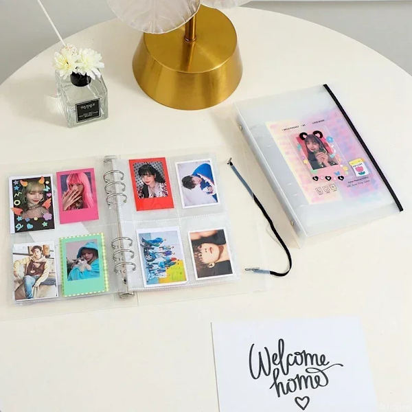 A5-valokuva-albumi Kpop-valokuva-albumi Yksinkertainen korttikansio Kerää kirjan irtonaiset kuvakorttialbumi Kpop-kortit S2 Photo album cover