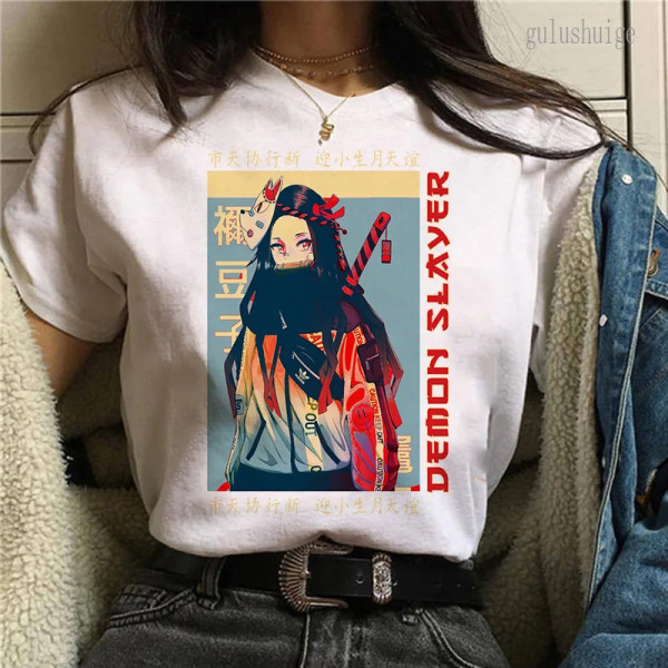 Unisex New Demon Slayer Kawaii Nezuko T-shirt Toppar Het japansk anime-tröja Kimetsu No Yaiba Tanjiro Zenitsu Manga-tröja Man 15709 XS