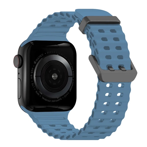 Silikonrem til Apple Watch Ultra 2 49mm 45mm 44mm 42mm 38mm 41mm 40mm Sportbånd til IWatch Serie 9 8 7 6 SE 5 4 3 2 Correa SeniorU 42 44 45 49MM