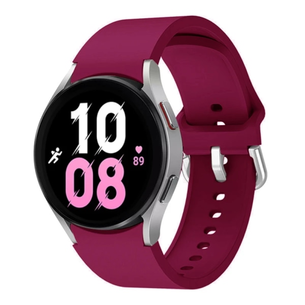 Silikonrem för Samsung Galaxy Watch 6 5 4 44mm 40mm 45mm Watch Ersättningsband för Watch 6 4 Classic 47mm 43mm 46mm Wine red Galaxy 5 pro 45mm