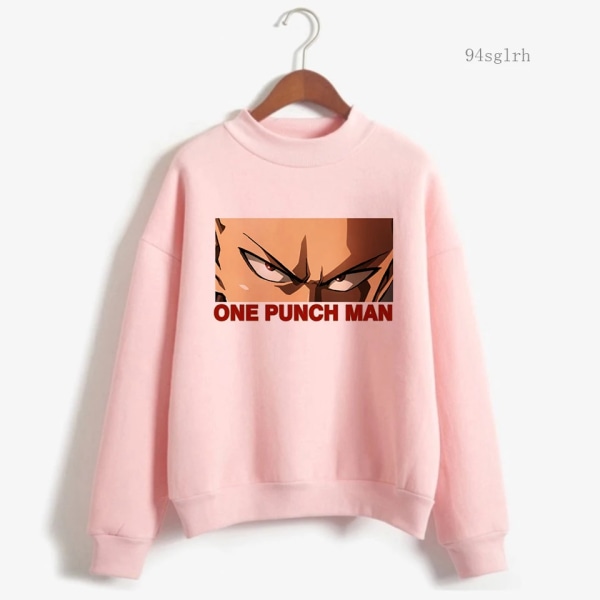 One Punch Man Saitama Sensei Kawaii Anime Grafisk Hoodie Män Rolig Tecknad Grafisk Sweatshirt Unisex Harajuku Hip Hop Streetwear 30518 M