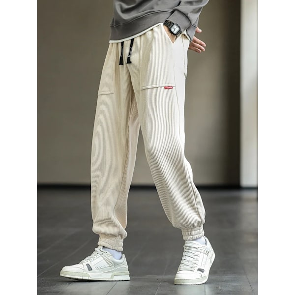 2022 Ny Höst Vinter Träningsbyxor Män Baggy Joggers Mode Streetwear Loose Casual Harem Byxor Plus Size 8Xl Khaki 3XL