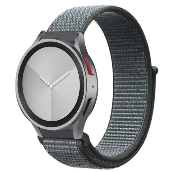 Nylon för Samsung Galaxy Watch 6/5/ pro/4/Classic/active 2 43-47-40-44mm 20mm/22mm sportarmband huawei gt 2/e/3 rem 25 Storm Gray 20mm watch band