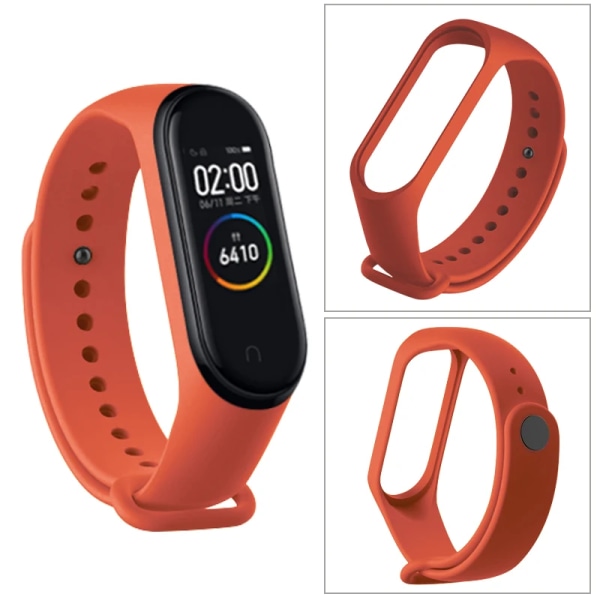 Klockarmband för Xiaomi Mi Band 7 6 5 NFC armband silikon Watch armband Miband 5 Bälte pulsera correa mi band 3 4 5 rem 14 For Mi Band 7