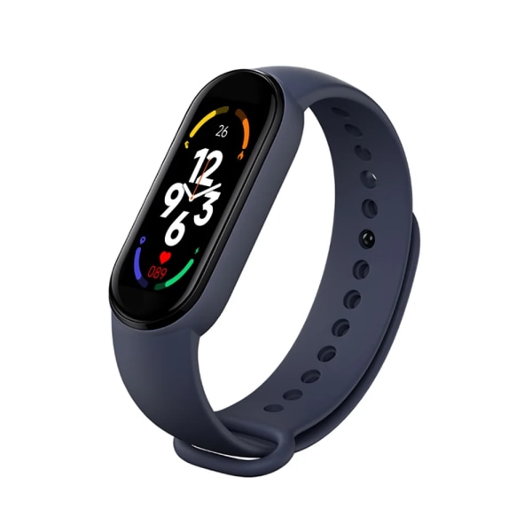 M7 Smart Watch Herr Dam Fitness Tracker Sport Smart Band Bluetooth Puls Kalorier Smartwatch Armband För Xiaomi Blue