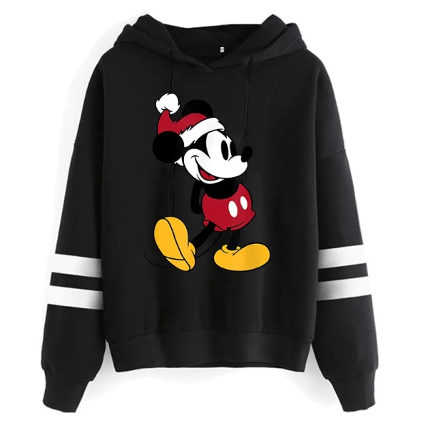 Grunge Harajuku Tecknad Anime Sweatshirt Minnie Mouse Luvtröja Kläder Flicka Pojke Musse Hoody Topp Huvtröjor Y2k 90s Kawaii black2017 L