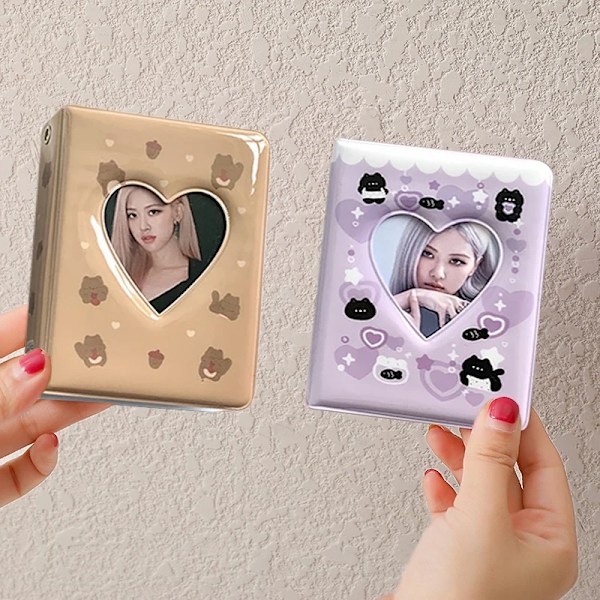 3 Ring Binder Kpop Photocard Holder Kpop Mini Fotoalbum Idol Kort Samle Bog Bindingsmaskine Fotokort Pakke Leverancer S4