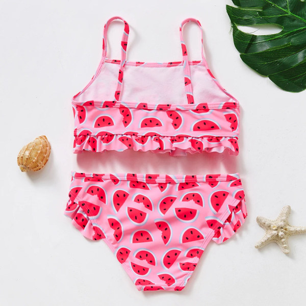 1~14Y Flickor Badkläder Flickor badkläder Två delar Barn Bikini set Biquini Infantil Simdräkt för barn-ST108mix ST290 pink 9-10Years