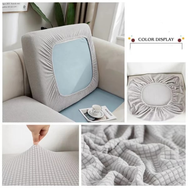 Tjocka elastiskt cover för vardagsrum Enfärgad möbelskydd Soffa Cover överdrag avtagbara sofföverdrag Color 7 E2 ( 95-135cm ) 1pc