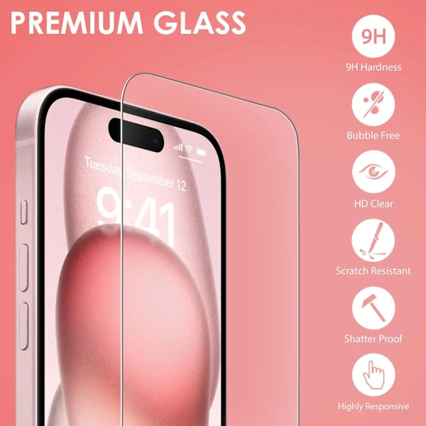 1-3 kpl karkaistu lasi iPhone 11 15 14 13 12 Pro Max Mini Xr X Xs Full Cover näytönsuoja iPhone 11 15 14 13 10 iPhone 7 8 6 6S Plus kalvot For 12 Pro Max 3 Pcs