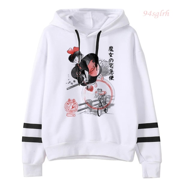 Totoro Kawaii Luvtröja med tecknad printed rolig tröja damer Spirited Away Miyazaki Hayao Sweatshirt Koreansk stil Toppar Dam 29 S