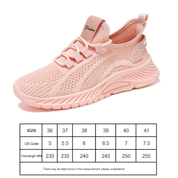 Walking Sneaker Mesh Sko Åndbar Letvægt Tennis Sko Kvinder Løber Workout Atlet Sport Gym Rejse Uddannelse Sko Beige 37