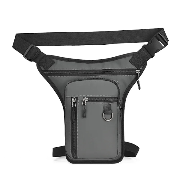 Vandafvisende Motorcykel Benpose Taljepose Mobiltelefonpung Bensidepose Motorcykel Fanny Pack Tasker Kørsel Skulder Crossbody Taske Gray