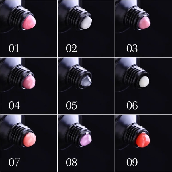 30/15 ml klar vit nagelpolyakrylgel UV LED Builder akrylgel för snabb förlängning av nail art Polykristallgelpolygel Transparent (30ml)