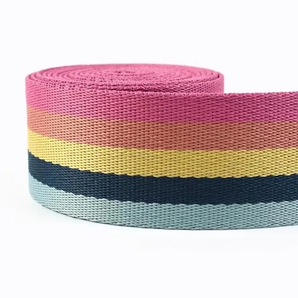 2/3/4/5 meter 38 mm Jacquard nylonband 1,6 mm tjock band för väskor rem bagagebälte dekorationstejp DIY sytillbehör 01 3Meters