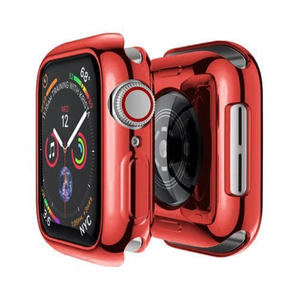 TPU- cover för apple watch Case 44MM 45MM 41MM 42MM 38MM 40MM Helt stötfångarbandsskydd iwatch-serien 9 8 7 6 5 3 SE tillbehör red 40mm Series 654 SE