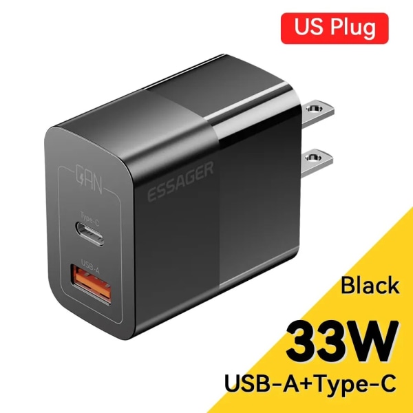 USB C Laddare 33W GaN Typ C PD Snabbladdning För iPhone 14 13 12 11 Pro Max XS 8 P För iPad Pro Air iPad Mini