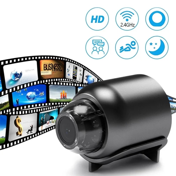 HD 1080P Mini WiFi-kamera IR Night Vision Rörelsedetektering IP-kameror Hemsäkerhet Videokameror 2.4G Säkerhet Hemma Baby Monitor Only camera
