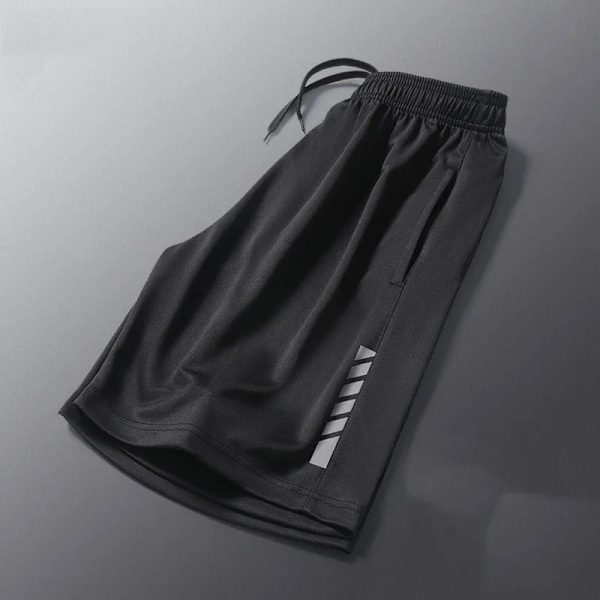 Sonechoki Løbeshorts Mænd Stribet Tryk Løs Basketball Sport Gym Åndbare Shorts Fitness Træning Træning Bott Man RUN002 4XL