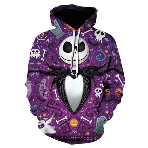 Hösten Nya Halloween Hoodies Mardröm Före Jul 3D Skriv Ut Hoodie Män Kvinnor Mode Överdimensionerade Sweatshirts Träningsdräkter WY1010001 L