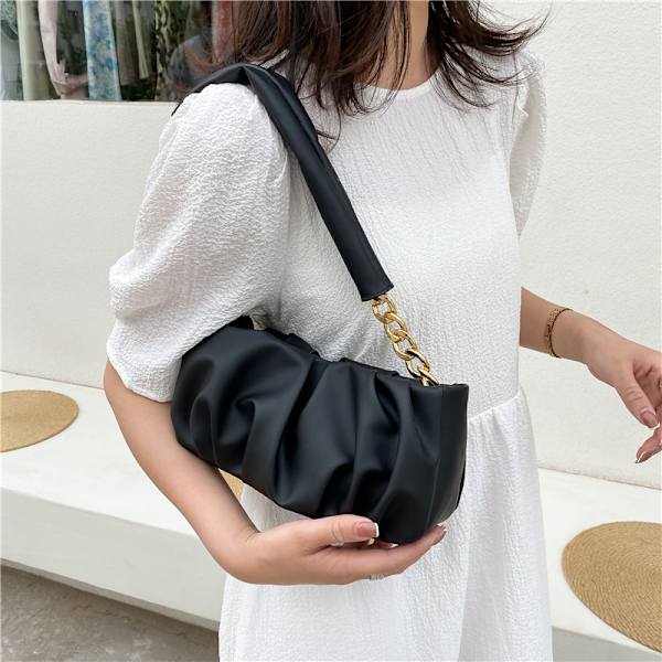 Mini Dumpling Väska Pleated Shengshi Kvinnor 2021 Nya Sommaren Mode Hand Väska Kvinnors Väska Hand Väskan Hand Väska Moln Khaki