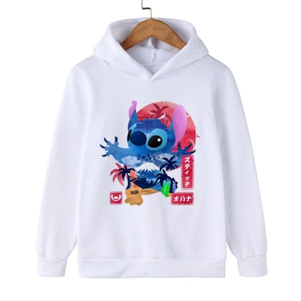 Y2k Anime Stitch Hoodie Barn Tecknade Kläder Barn Flicka Pojke Lilo and Stitch Sweatshirt Manga Hoody Baby Casual Topp 59217 140CM