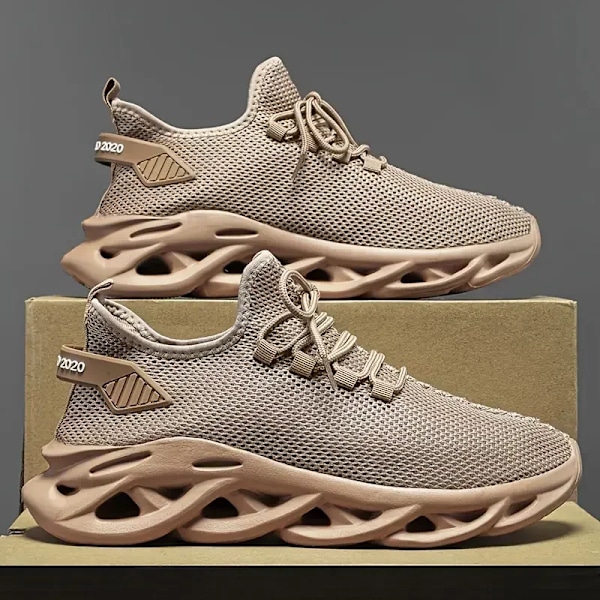 Sneakers til mænd - Casual sko - Sneakers til mænd - Tilbud - Urban Man Sneakers til mænd 2024 - Casual sportssko - Original sportssko - Deler ud til mænd 0013-Khaki 47