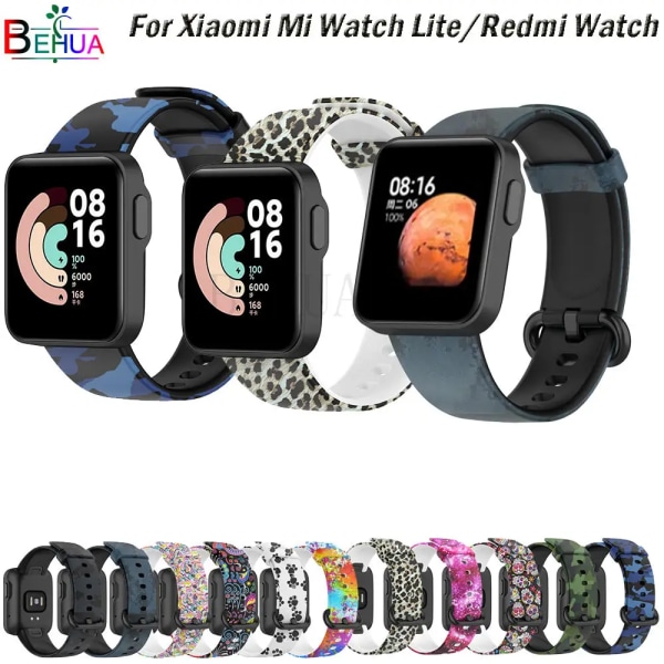 Silikonbandsrem för XiaoMi Mi Watch Lite / För Redmi Watchrem för Redmi Watch 2 Lite Armbandsbyte + case a Group Redmi Watch 2 Lite