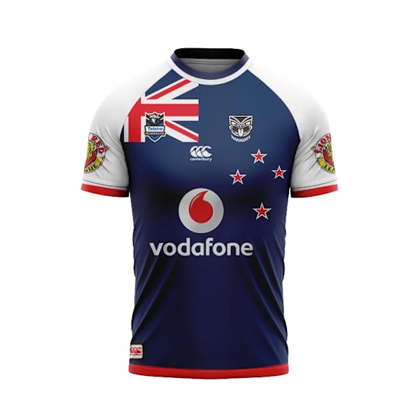 2024 New Zealand Warriors Mænd Replica Anzac Round Jersey Broderi Patch 079 4XL