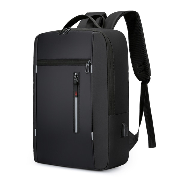 Vattentät företagsryggsäck, multi bärbar datorväska, reseryggsäck med stor kapacitet med USB laddningsport Gray 31*43*12cm