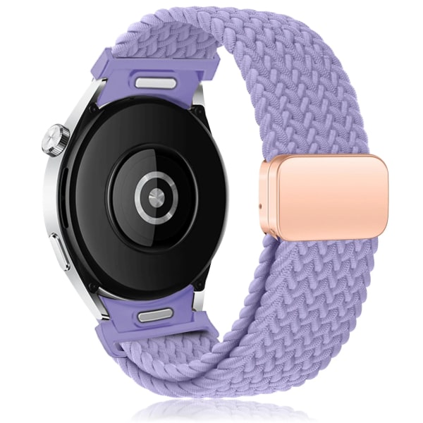 Flätat band för Samsung Galaxy Watch 6 4 classic/5 Pro 45mm 47mm 43mm 44mm 40mm Inga luckor magnetiskt armband Galaxy watch 6 remmar Lavender watch 6 40mm 44mm