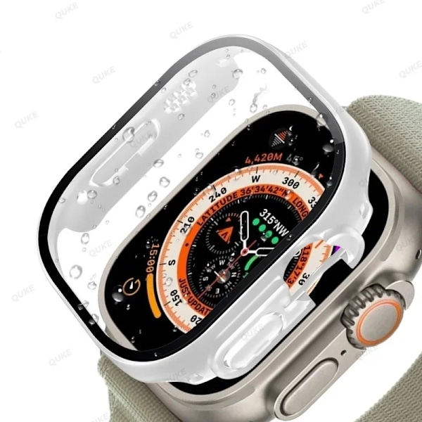 Härdat Glasöverdrag För Apple Watch Ultra 49Mm Rem Smartwatch Tillbehör Pc Bumper Skärmskydd Cases Iwatch Serien S Bandet FrostedTransparent17 For Ultra 49mm