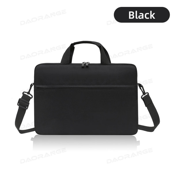 Laptop handväska Väska för Macbook Pro Case för bärbar dator Xiaomi Dell HP Lenovo 13.3 14 15 15.6 tum Protable Shoulder Messenger Bag Black 12-13.3 inch