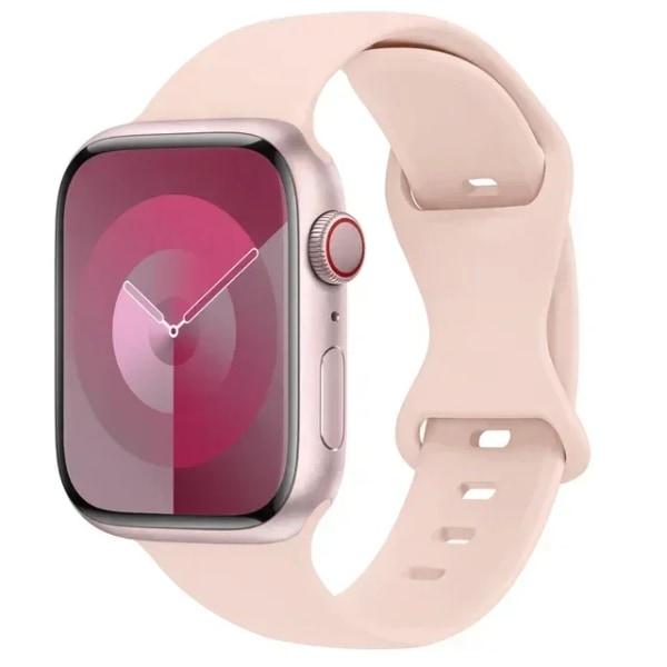 Silikonrem för Apple Watch -band 44mm 41mm 45mm 40mm 49mm 42mm 38mm Sportarmband correa iwatch Series Ultra 8 7 se 6 5 4 3 14 Rock White 42 44 45 49 mm M-L