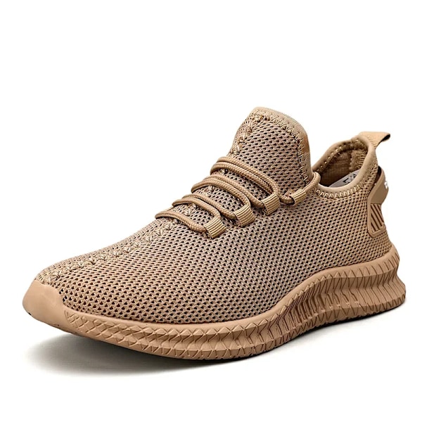 39-48 Åndbare Mænds Løbesko Letvægts Mænds Casual Sko Fleksible Mænds Vulkaniserede Sko Platform Anti-Slip S Neakers Brown 48