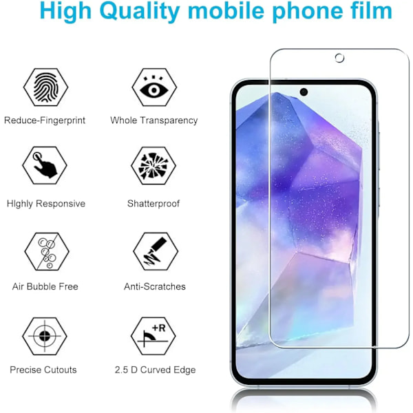 99D Härdat Glas Skärmskydd För Samsung Galaxy A55 A35 5G, 1 Till 4Pcs For Galaxy A55 5G 1 Pcs