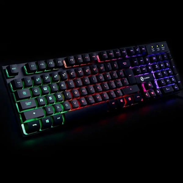 Tangentbord Mechanical Wired Gaming Färgglada Backlit Mekanisk Medium Board Single Keyboard Gamer Tangentbord För Pc Laptop Style C Limei TX300