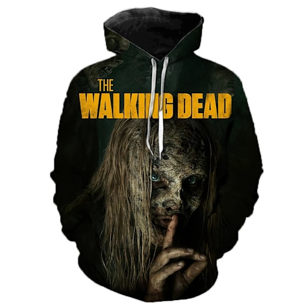 The Walking Dead Hoodies 3D Skræk Tv Drama Mænd Kvinder Overdimensionerede Halloween Pullover Hooded Sweatshirts Gade Tøj Tøj LMXQH2024175YR L