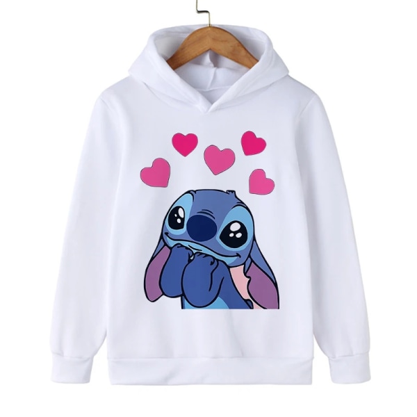 Y2k Anime Stitch Hoodie Barn Tecknade Kläder Barn Flicka Pojke Lilo and Stitch Sweatshirt Manga Hoody Baby Casual Topp 59004 140CM