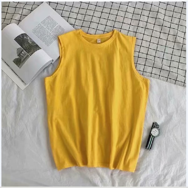 Vest Mænd Udendørs Fashion Street Hip-Hop Sport Undershirt Par Sommer Slid Student Bas Ærmeløs Toptøj Hjoon Brande Purple L
