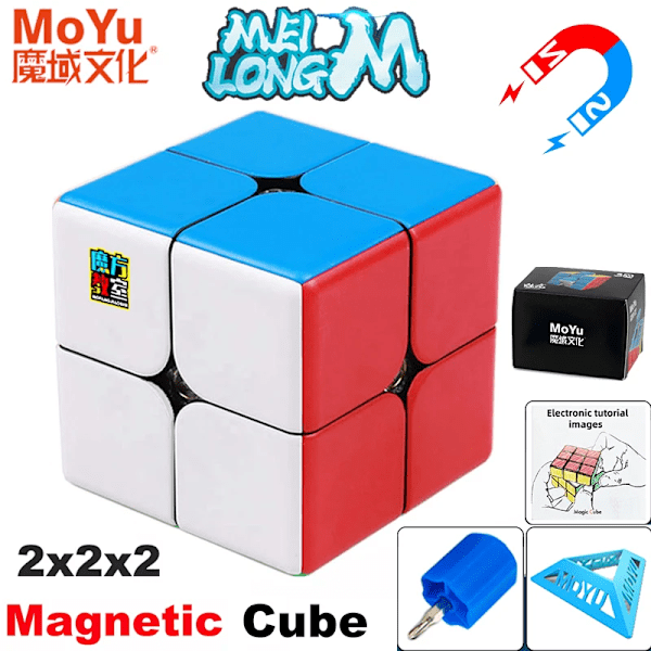 MoYu Meilong Serie Magic Cube 3x3 2x2 4x4 5x5 Professionel Special 3×3 Hastighedspuslespil Legetøj til Børn 3x3x3 Original Cubo Magico Magnetic 2X2x2