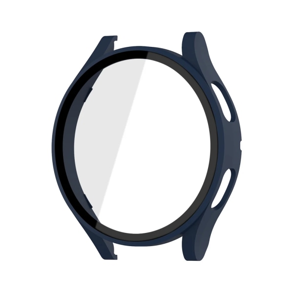 Fodral i härdat glas+ för Samsung Galaxy Watch 4/5/6 44 mm40 mm skärmskydd Bumper Shell Hårt Matt All Around Cover Midnight Blue Galaxy Watch 4 40mm